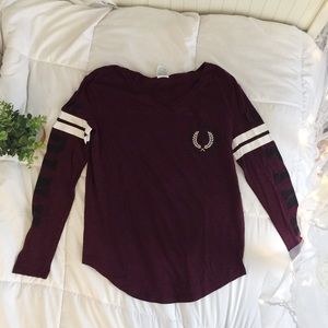 VS Pink maroon top